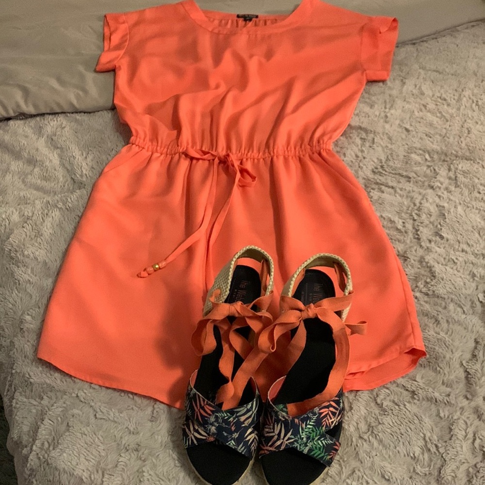 Super cute and comfy dress(Coral)